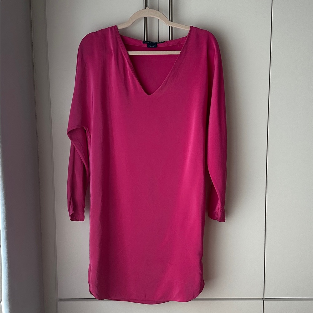 Ralph Lauren Fuchsia Silk dress